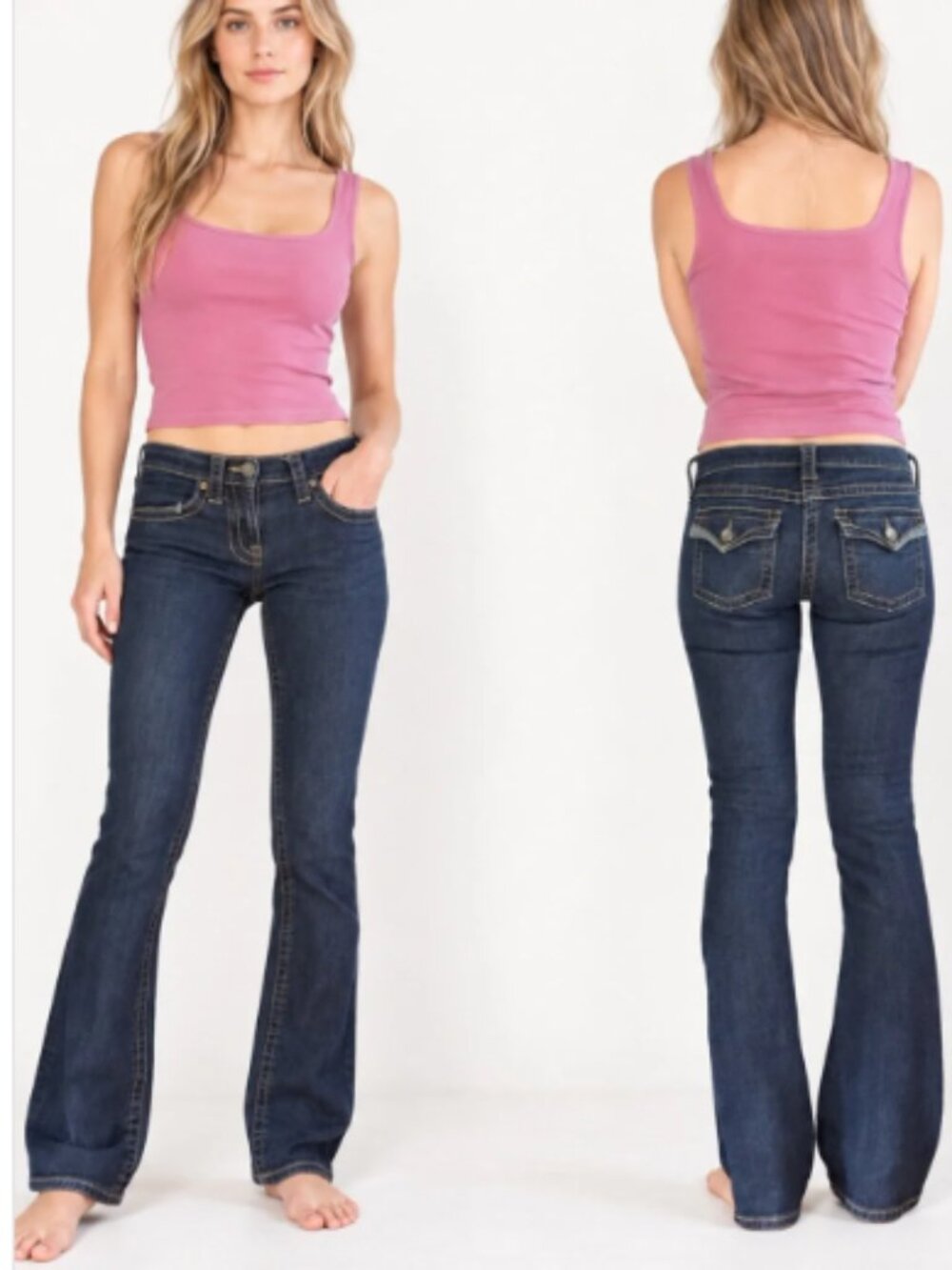 *NICE* VS Low 5 Flap Pocket Boot Cut Jeans - size 6